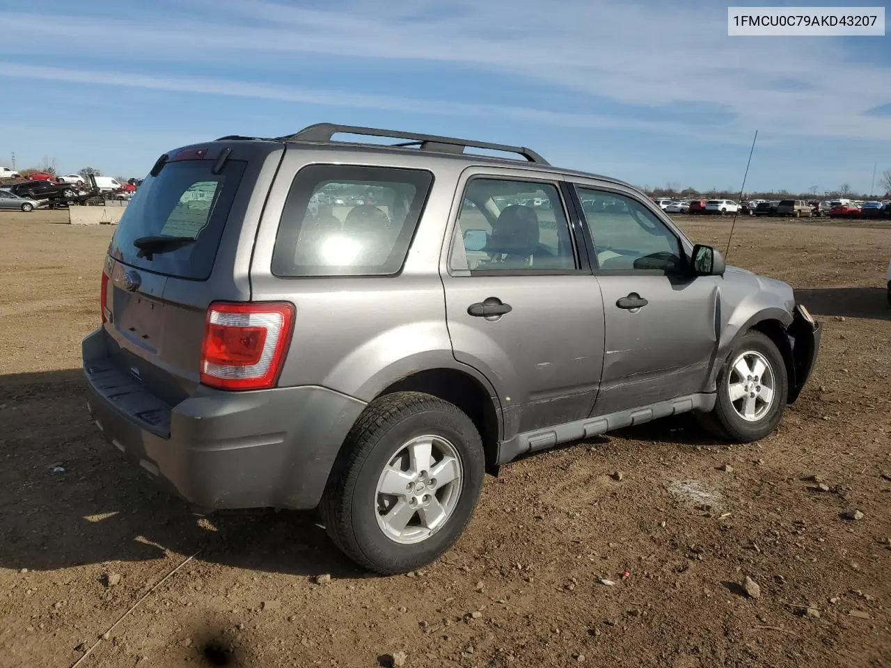 1FMCU0C79AKD43207 2010 Ford Escape Xls