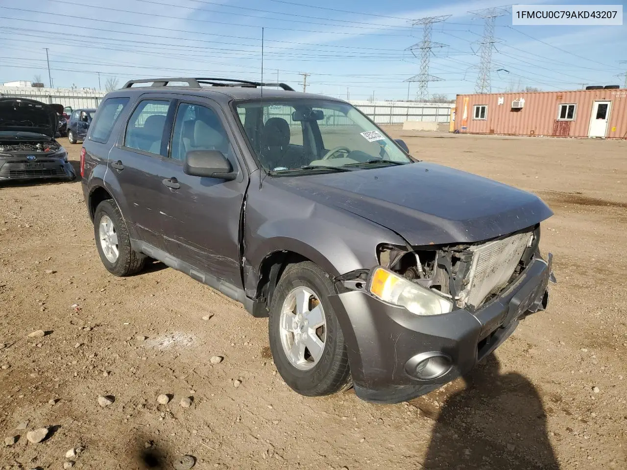 1FMCU0C79AKD43207 2010 Ford Escape Xls