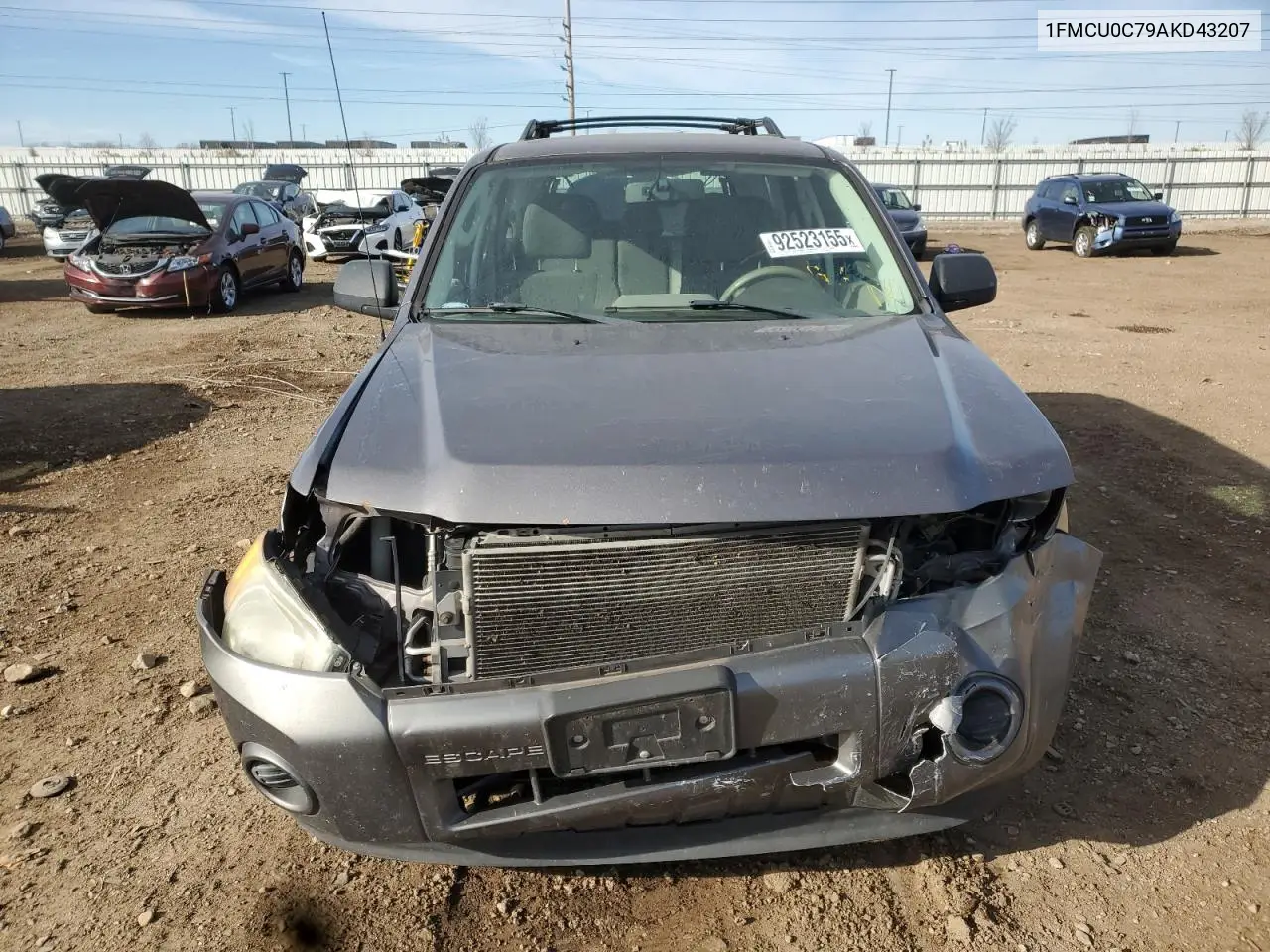 1FMCU0C79AKD43207 2010 Ford Escape Xls