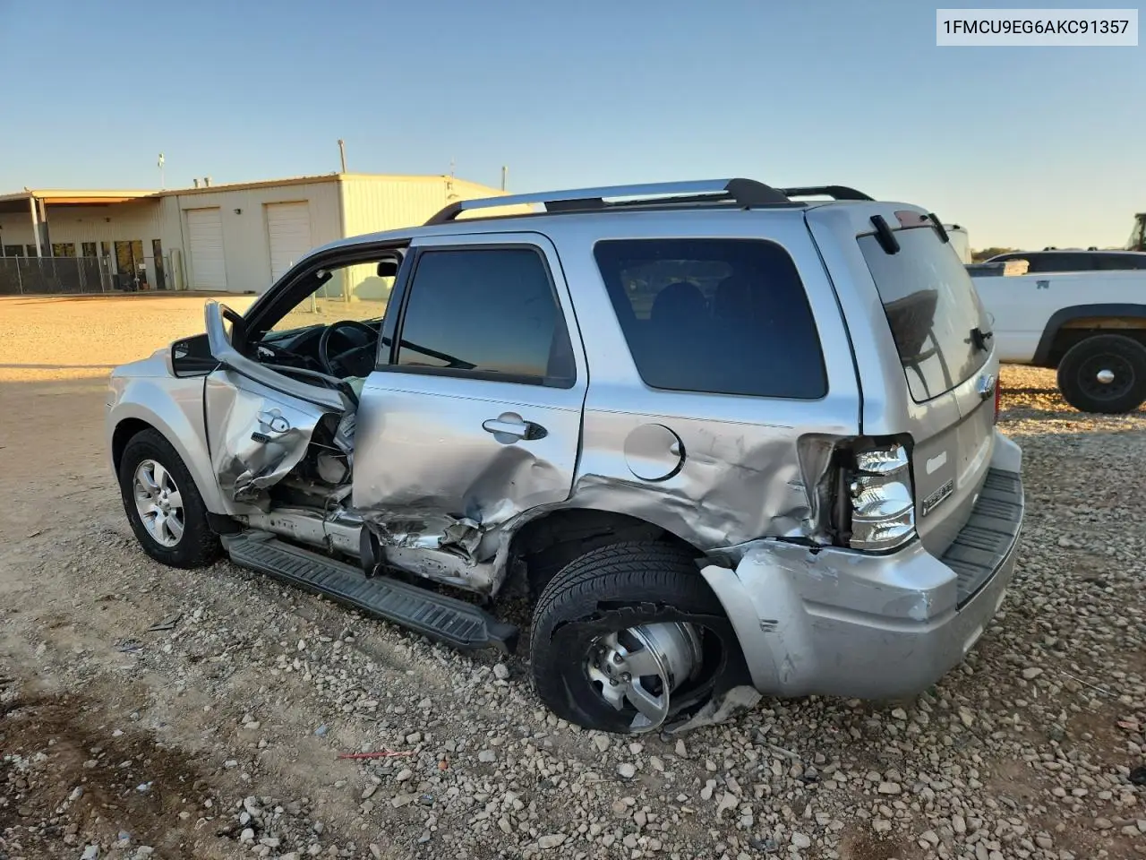 1FMCU9EG6AKC91357 2010 Ford Escape Limited