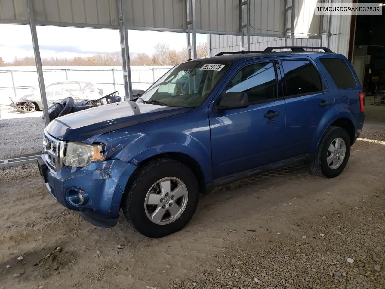 1FMCU9DG9AKD32839 2010 Ford Escape Xlt