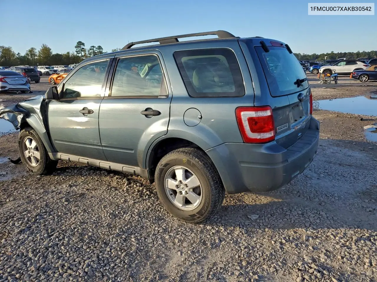 1FMCU0C7XAKB30542 2010 Ford Escape Xls