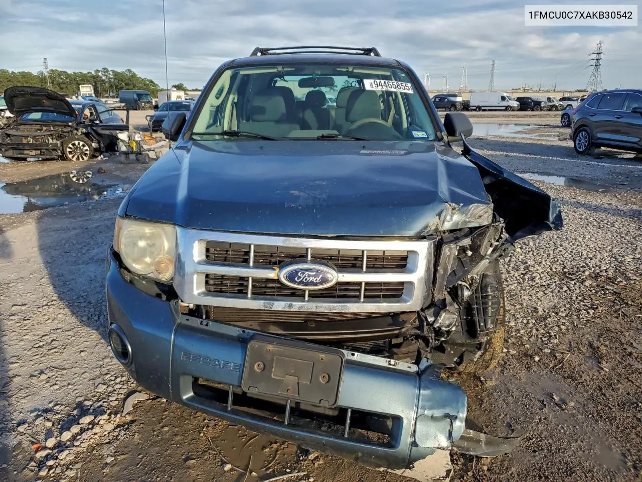 1FMCU0C7XAKB30542 2010 Ford Escape Xls