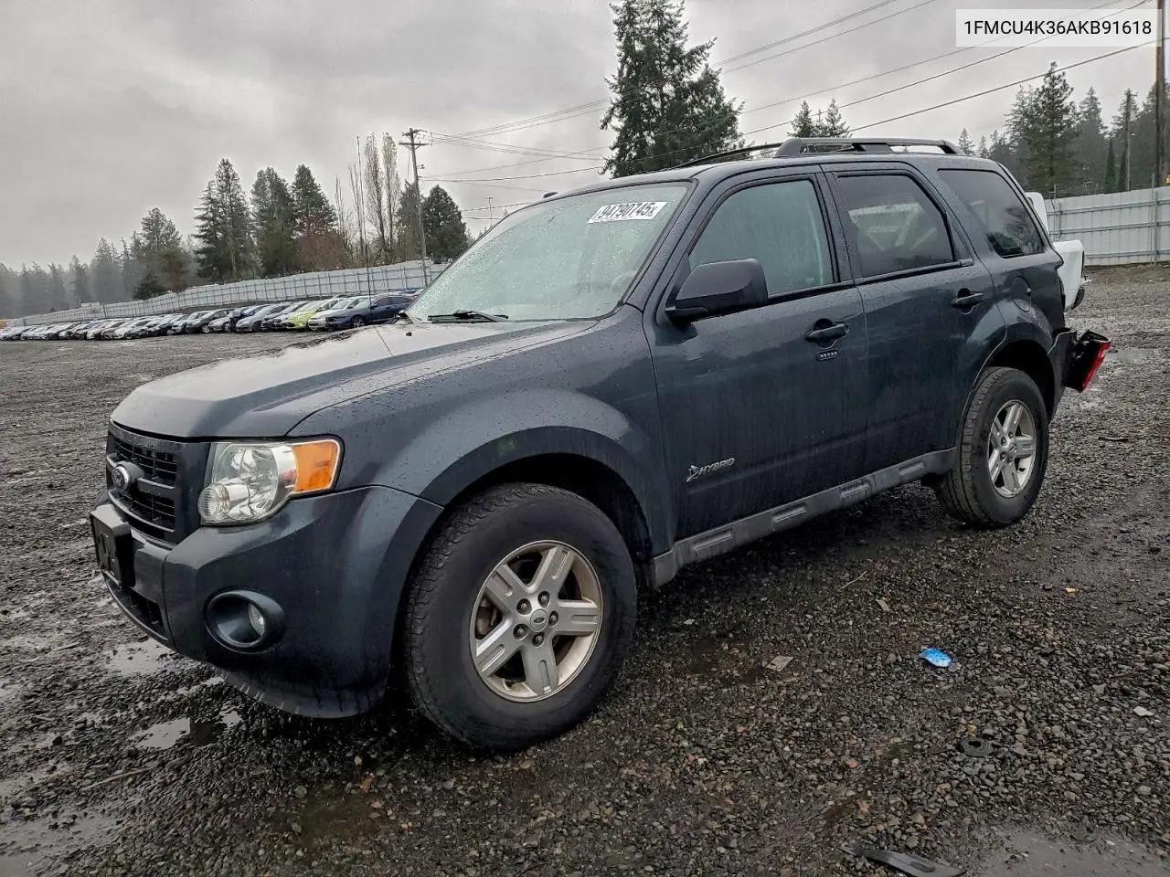 1FMCU4K36AKB91618 2010 Ford Escape Hybrid