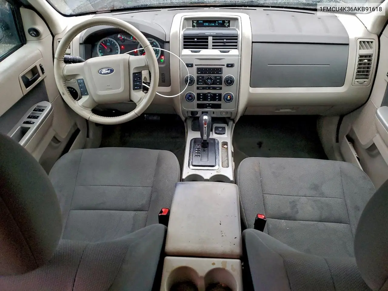 1FMCU4K36AKB91618 2010 Ford Escape Hybrid