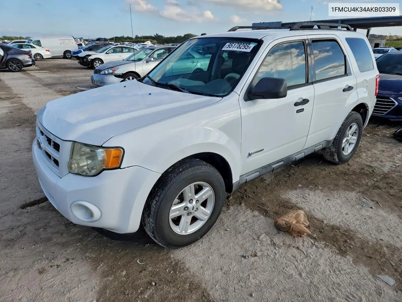 1FMCU4K34AKB03309 2010 Ford Escape Hybrid