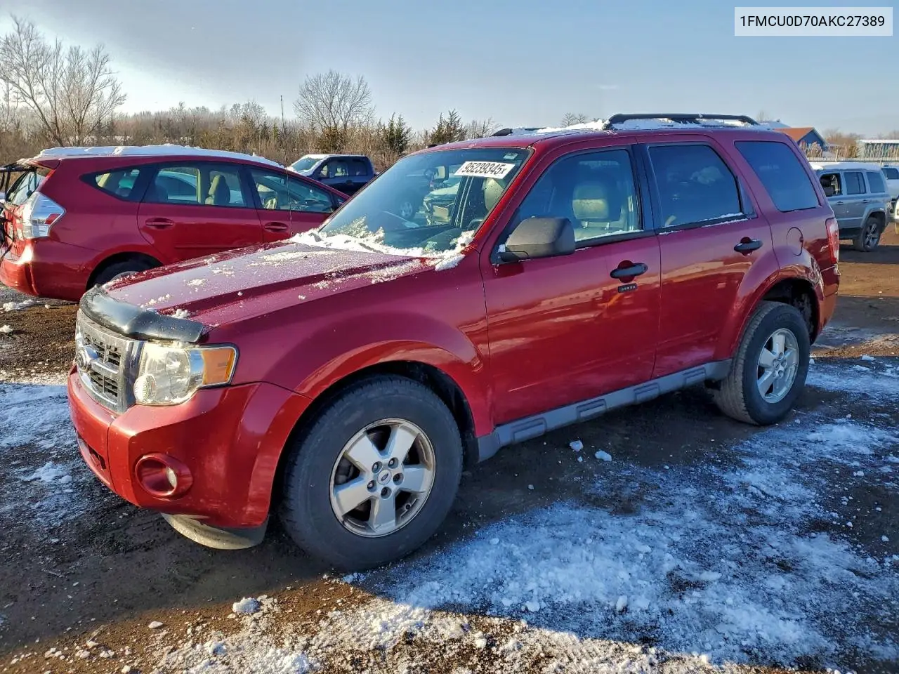 1FMCU0D70AKC27389 2010 Ford Escape Xlt
