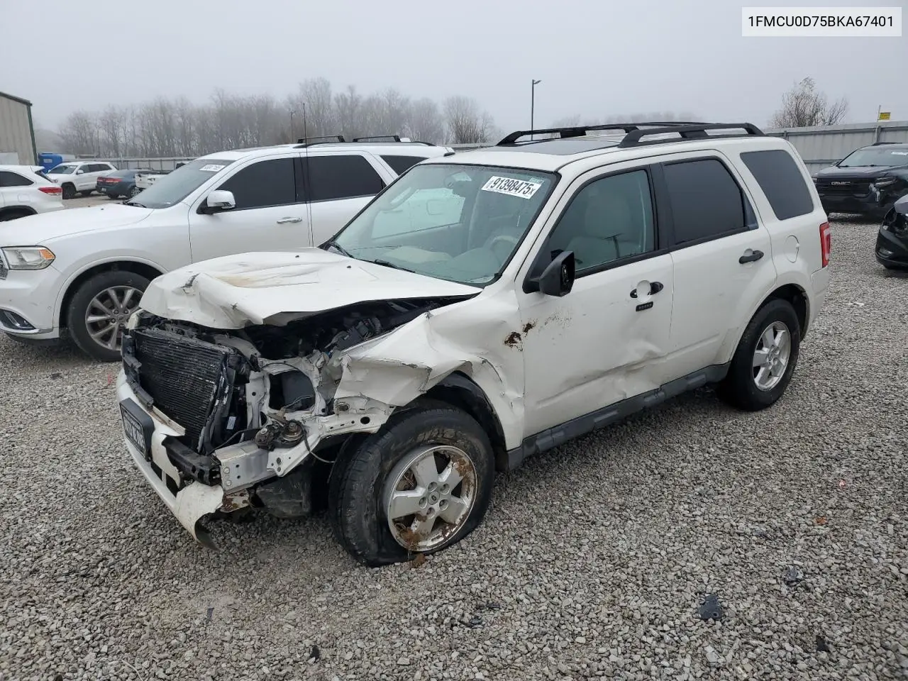 1FMCU0D75BKA67401 2011 Ford Escape Xlt