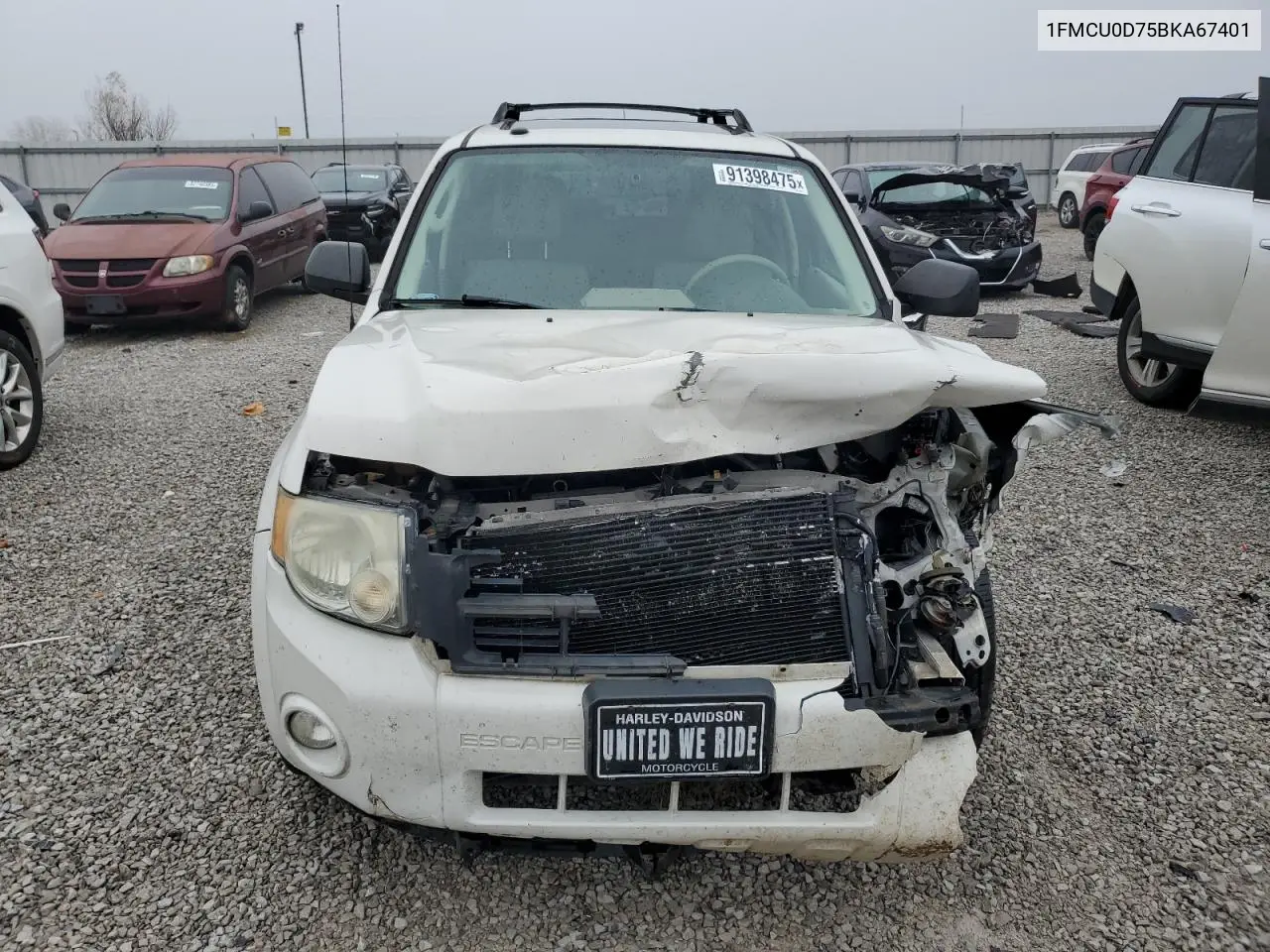 1FMCU0D75BKA67401 2011 Ford Escape Xlt