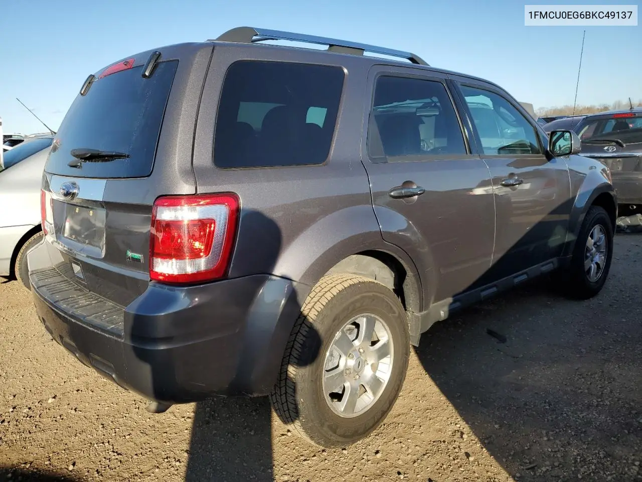 1FMCU0EG6BKC49137 2011 Ford Escape Limited
