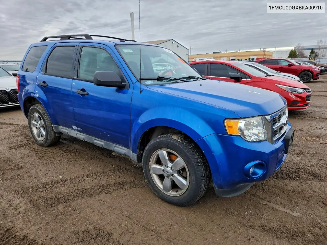 1FMCU0DGXBKA00910 2011 Ford Escape Xlt