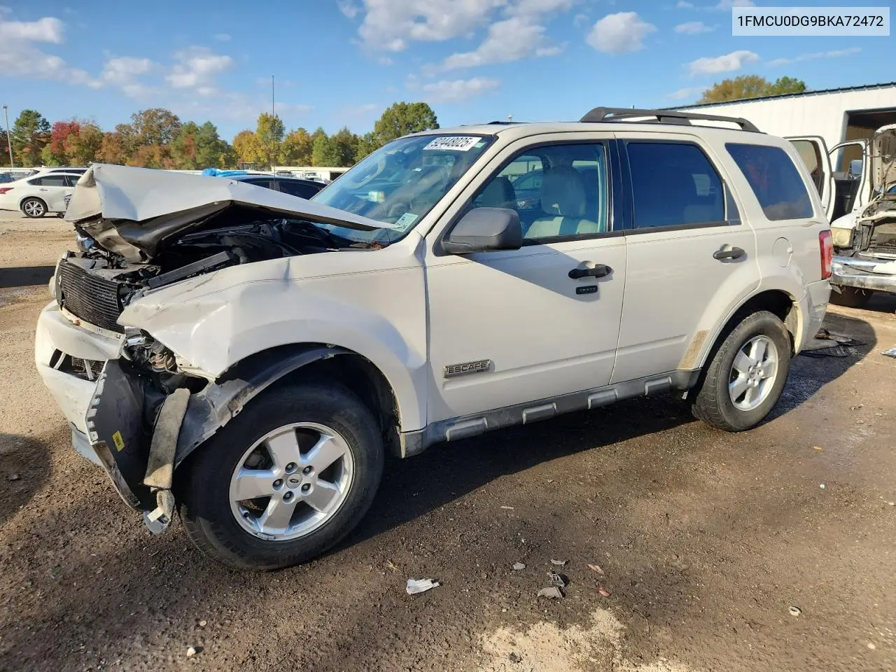 1FMCU0DG9BKA72472 2011 Ford Escape Xlt