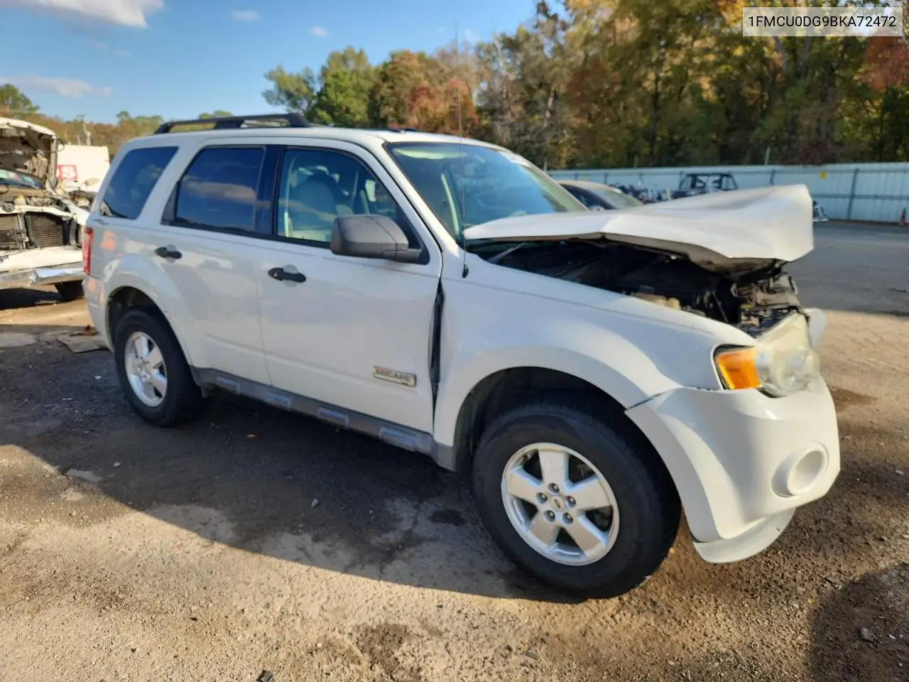 1FMCU0DG9BKA72472 2011 Ford Escape Xlt