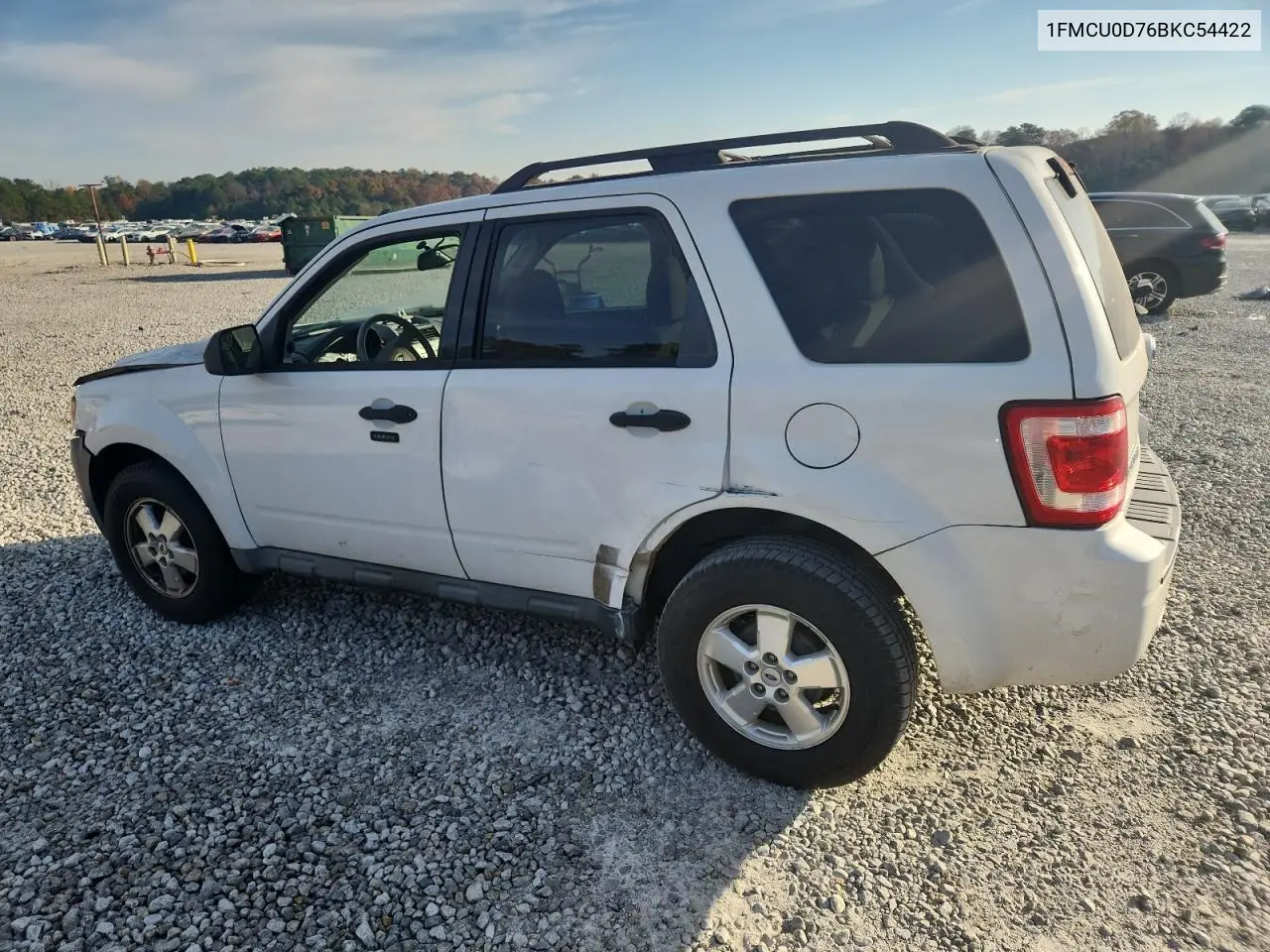 1FMCU0D76BKC54422 2011 Ford Escape Xlt