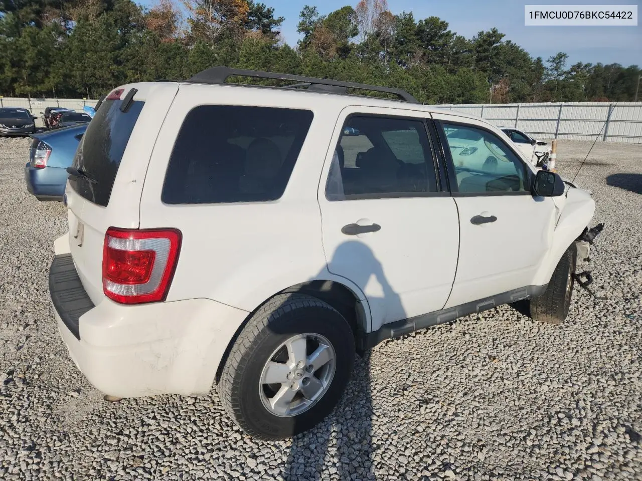 1FMCU0D76BKC54422 2011 Ford Escape Xlt