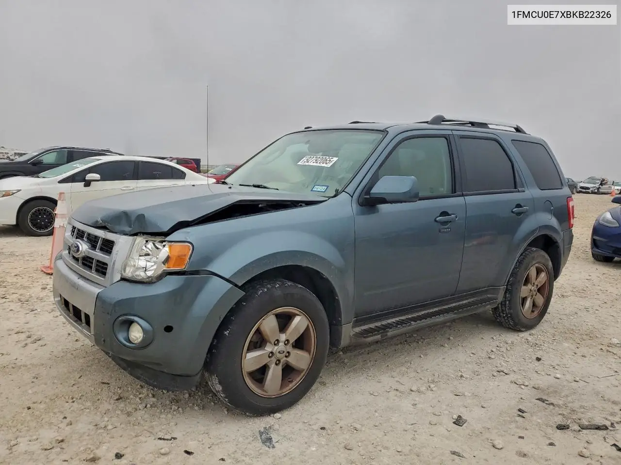 1FMCU0E7XBKB22326 2011 Ford Escape Limited