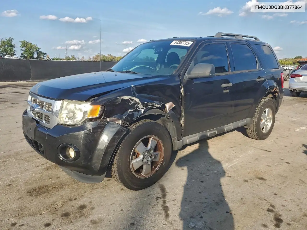 1FMCU0DG3BKB77864 2011 Ford Escape Xlt