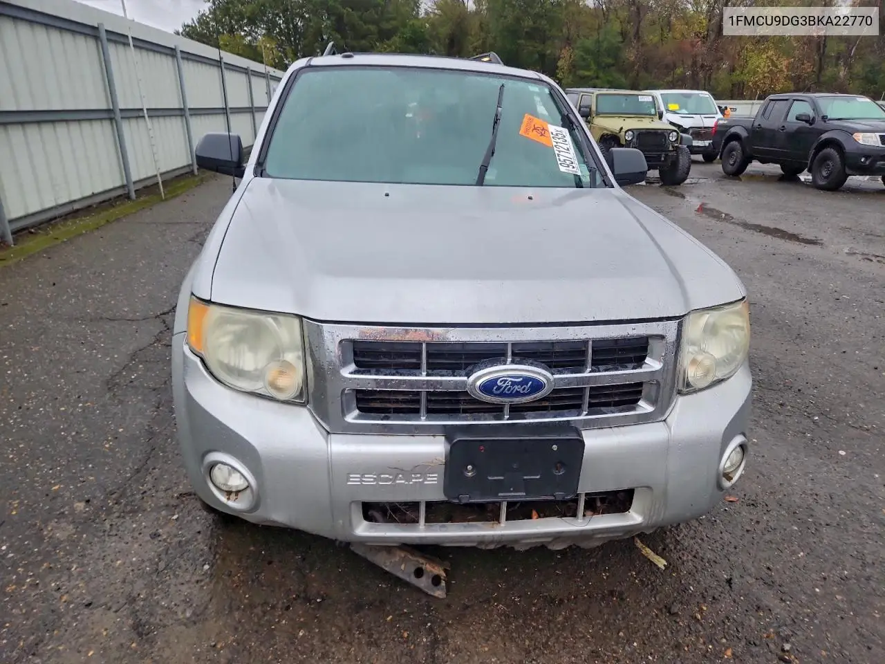 1FMCU9DG3BKA22770 2011 Ford Escape Xlt