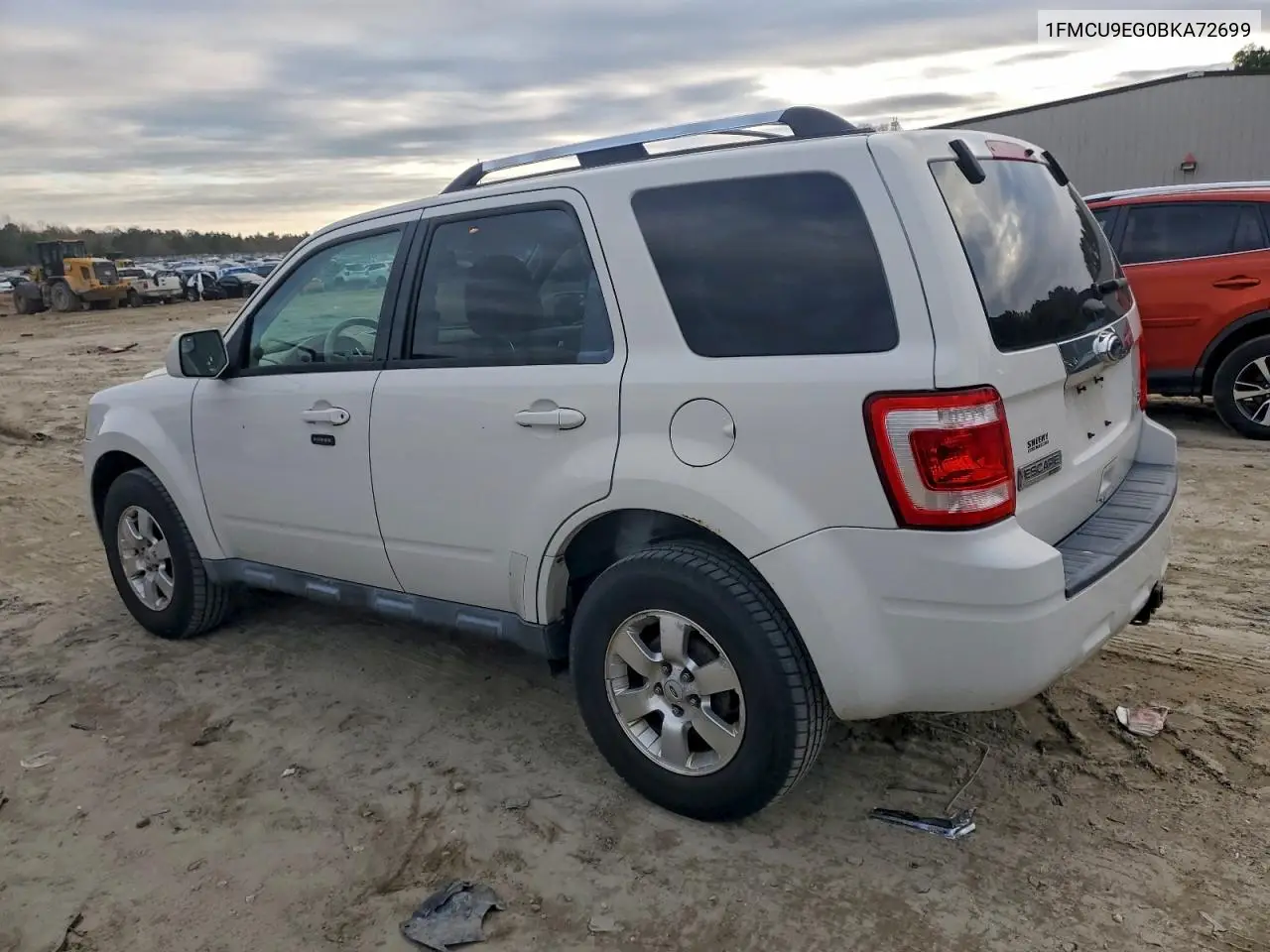 1FMCU9EG0BKA72699 2011 Ford Escape Limited