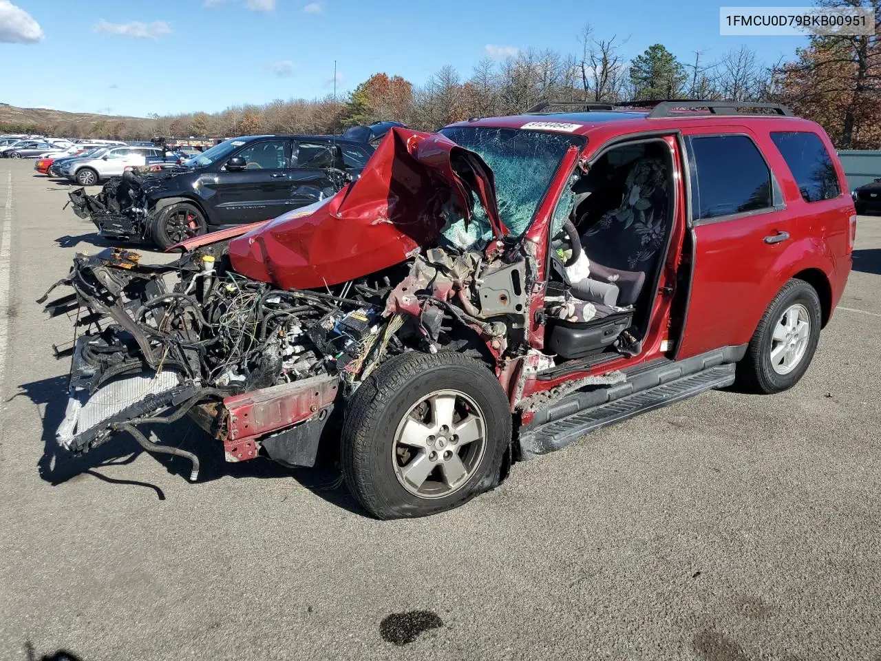 1FMCU0D79BKB00951 2011 Ford Escape Xlt