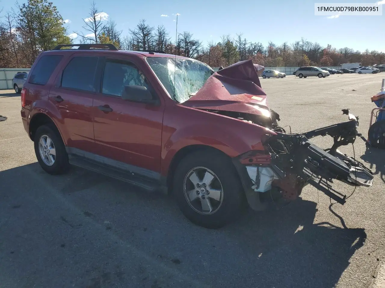 1FMCU0D79BKB00951 2011 Ford Escape Xlt