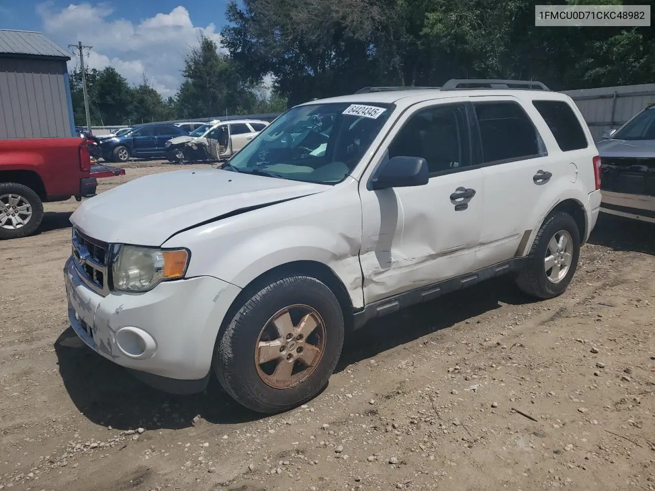 1FMCU0D71CKC48982 2012 Ford Escape Xlt