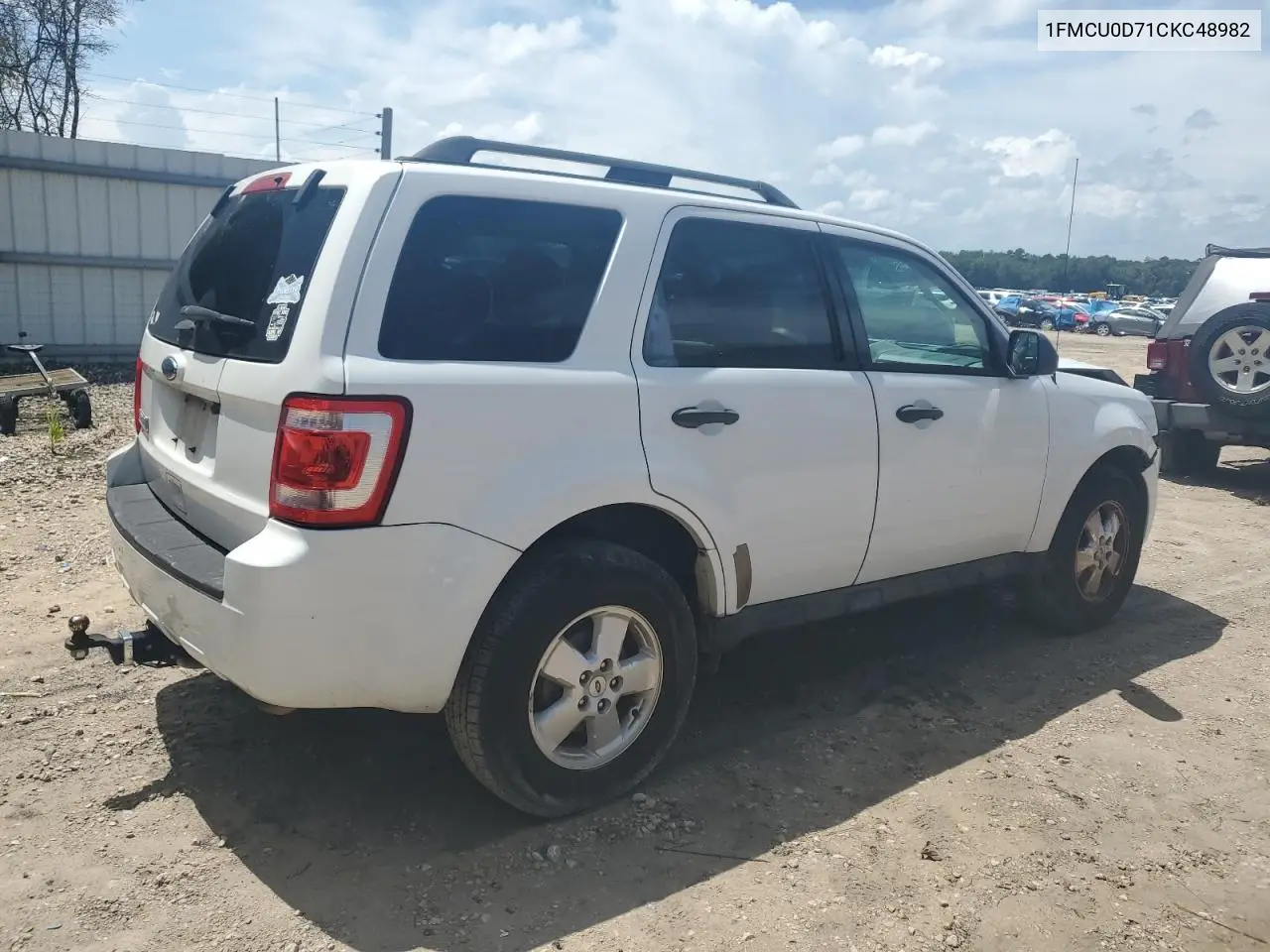 1FMCU0D71CKC48982 2012 Ford Escape Xlt