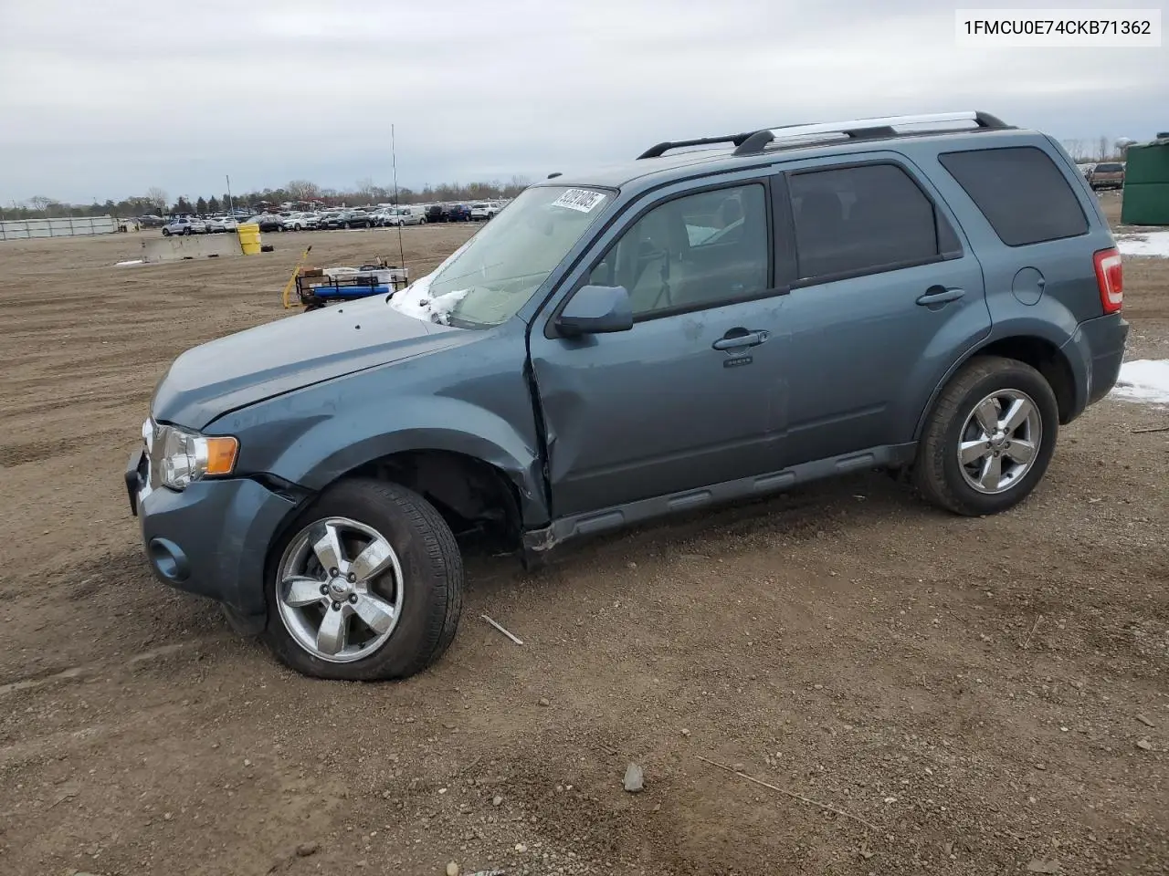 1FMCU0E74CKB71362 2012 Ford Escape Limited