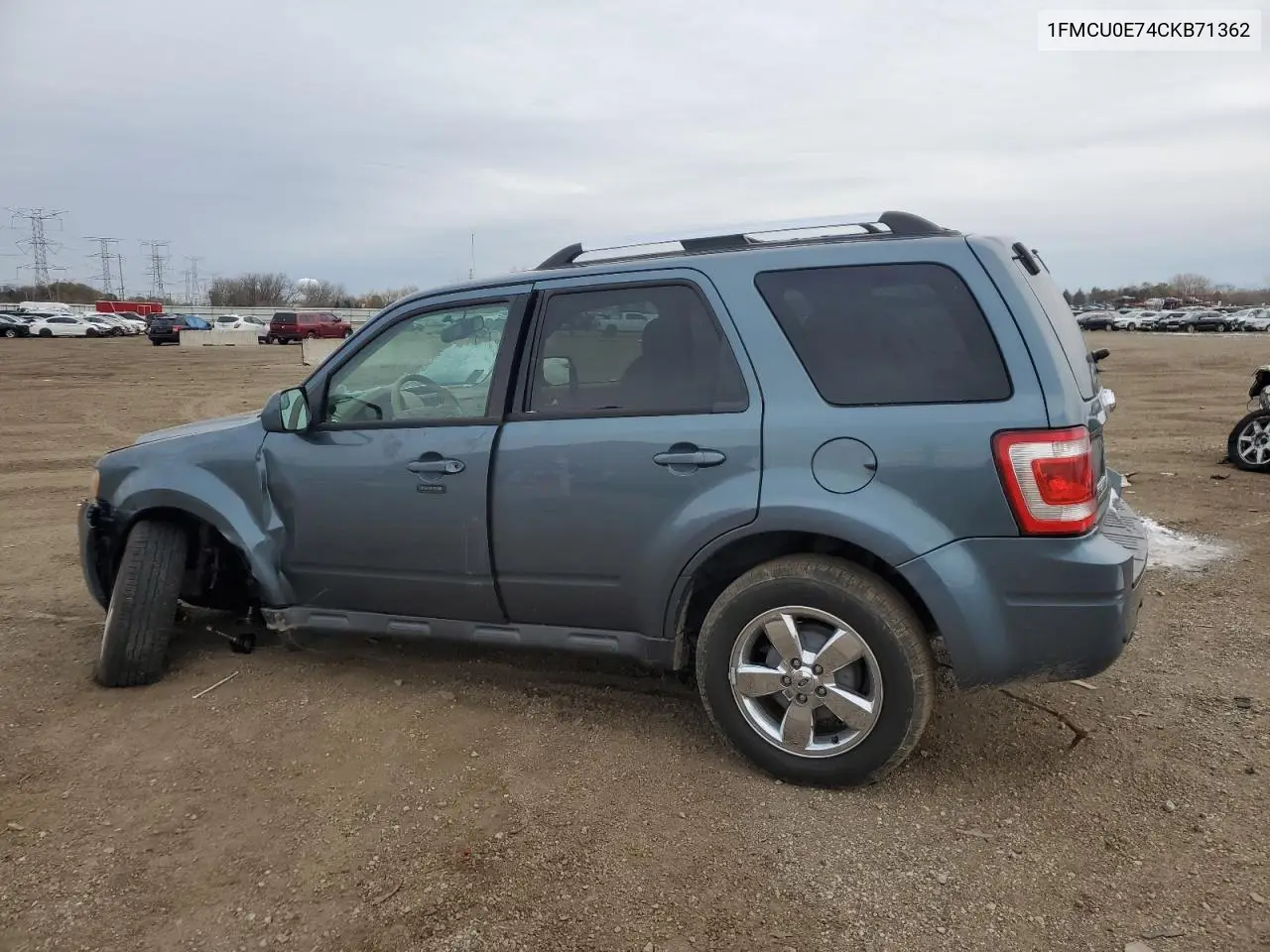 1FMCU0E74CKB71362 2012 Ford Escape Limited