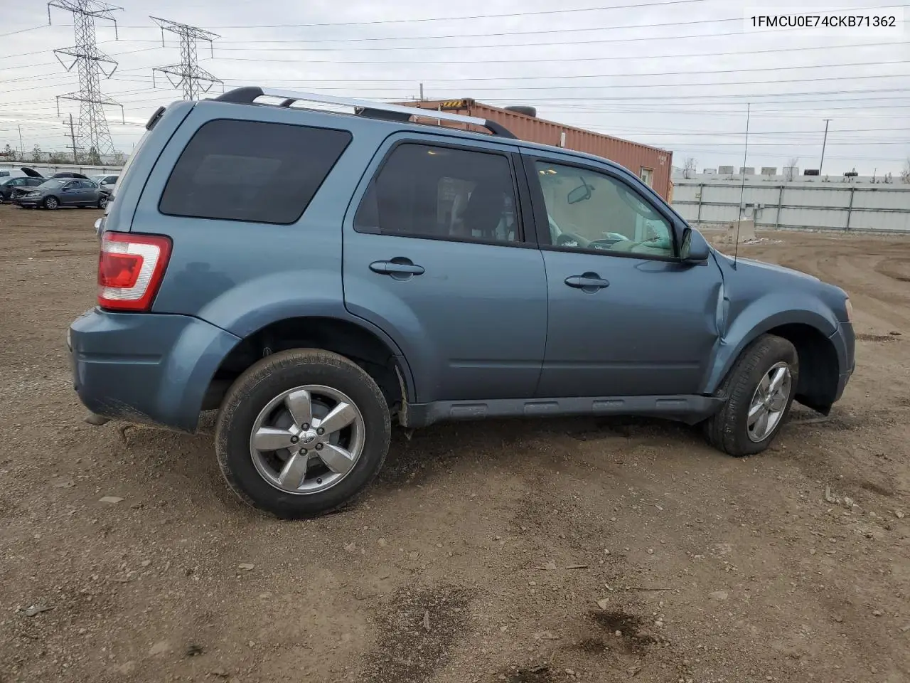 1FMCU0E74CKB71362 2012 Ford Escape Limited