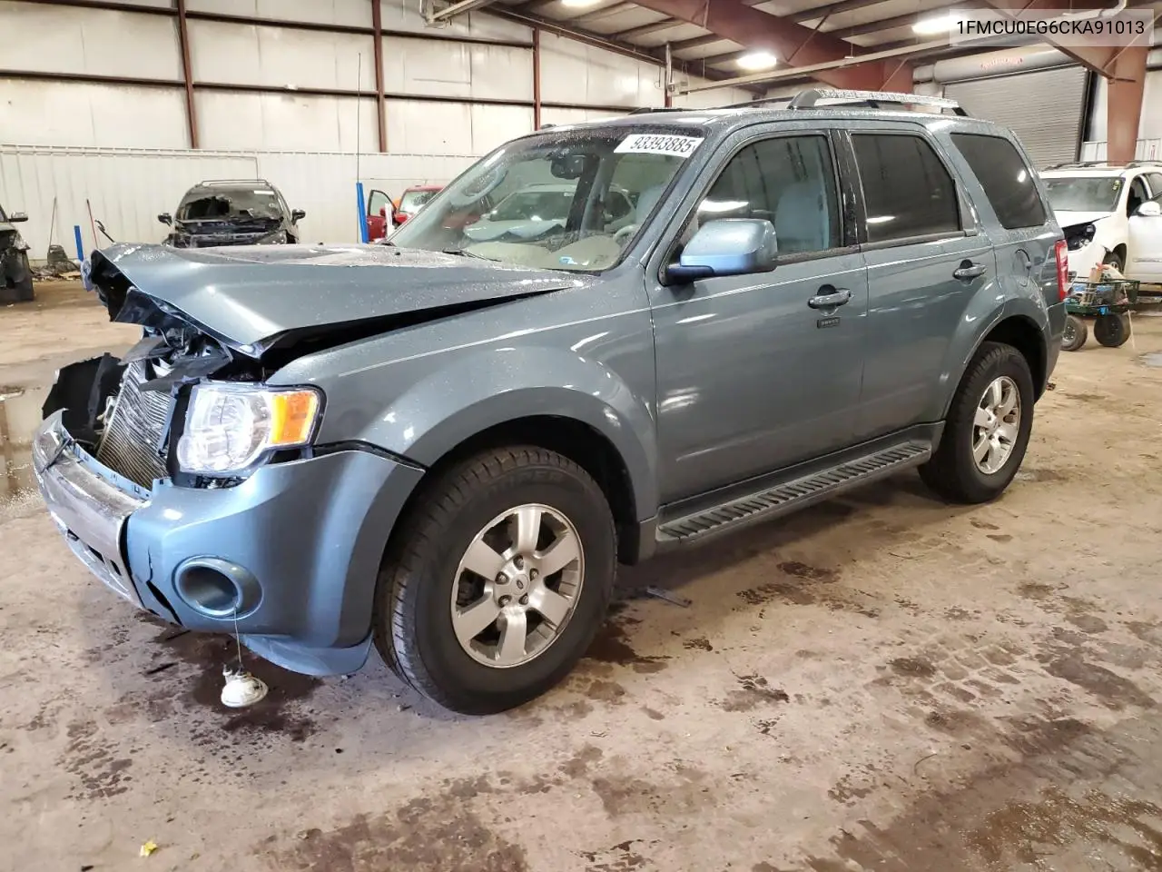 1FMCU0EG6CKA91013 2012 Ford Escape Limited