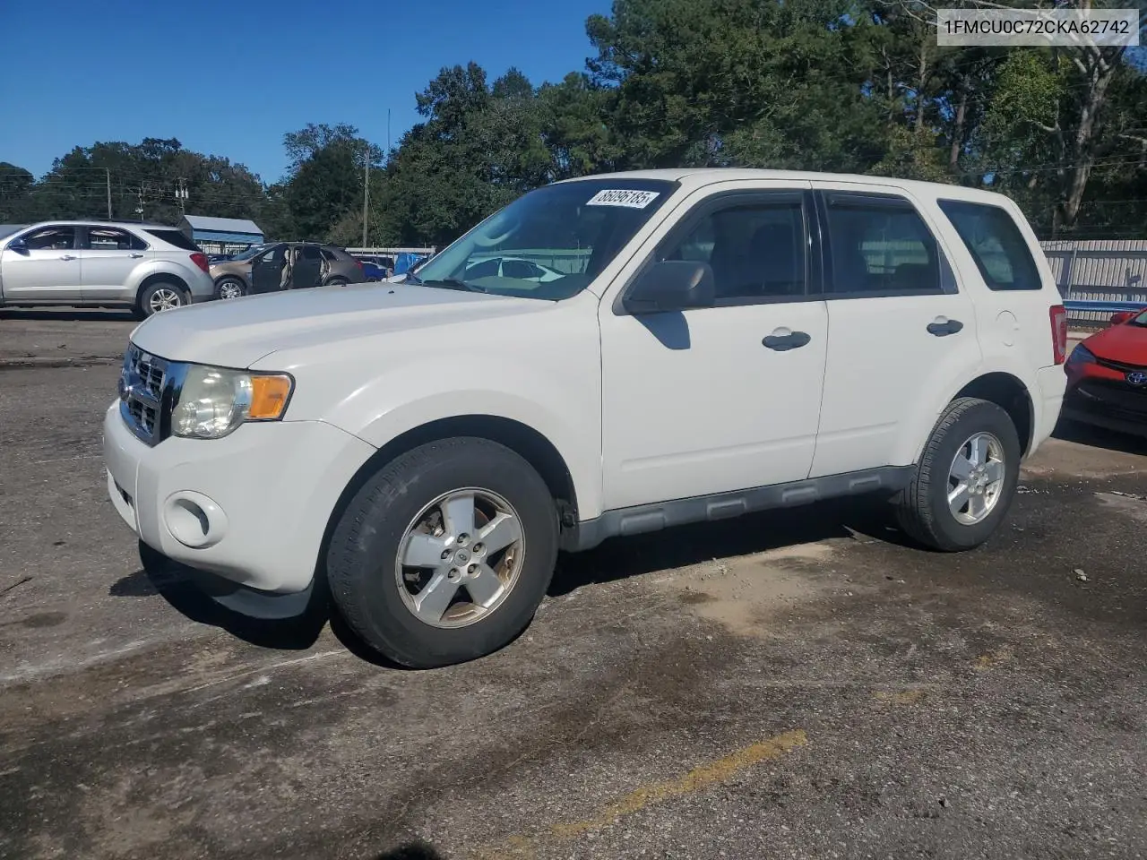 1FMCU0C72CKA62742 2012 Ford Escape Xls