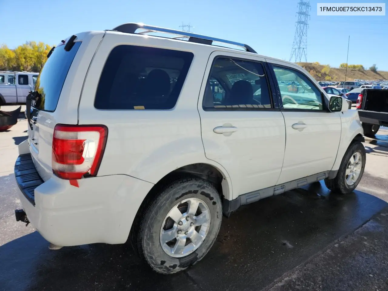 1FMCU0E75CKC13473 2012 Ford Escape Limited