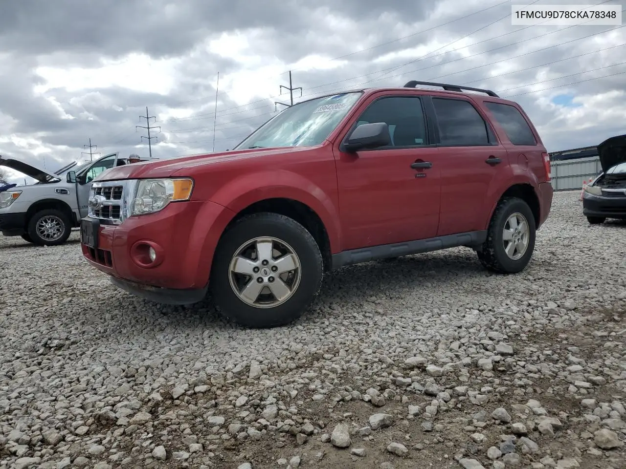 1FMCU9D78CKA78348 2012 Ford Escape Xlt