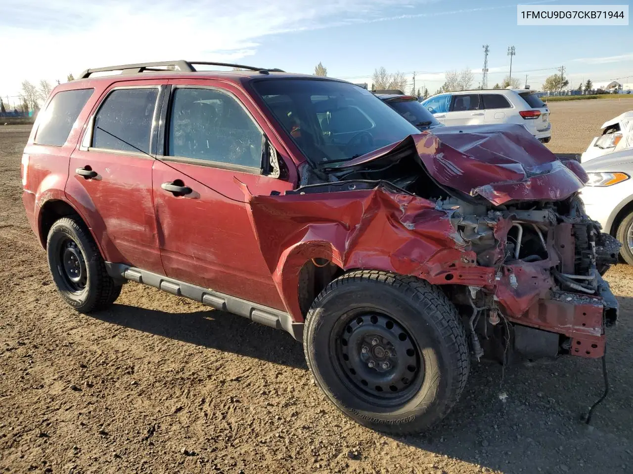 1FMCU9DG7CKB71944 2012 Ford Escape Xlt