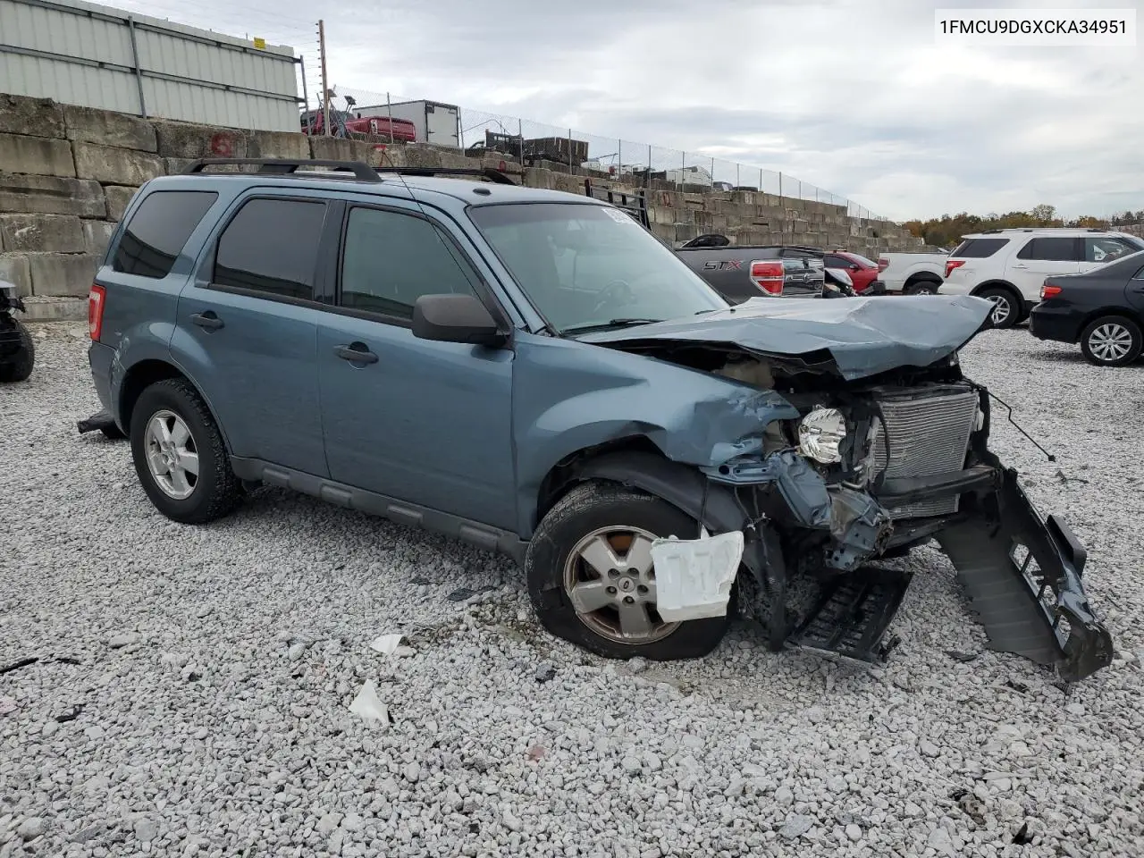 1FMCU9DGXCKA34951 2012 Ford Escape Xlt