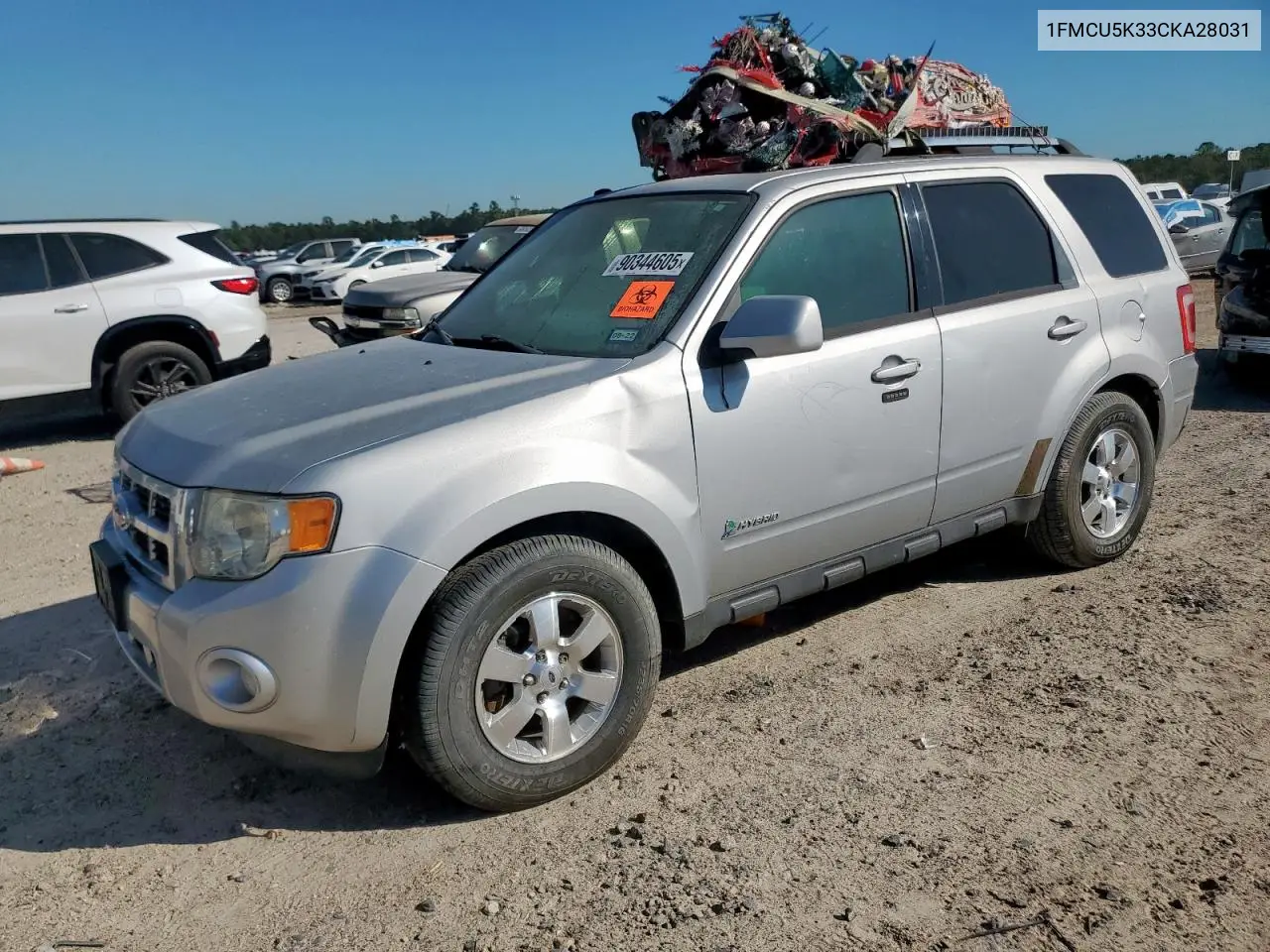 1FMCU5K33CKA28031 2012 Ford Escape Hybrid
