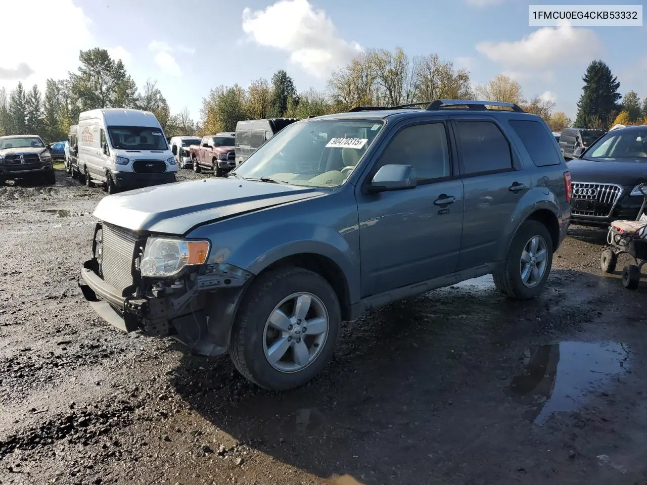 1FMCU0EG4CKB53332 2012 Ford Escape Limited
