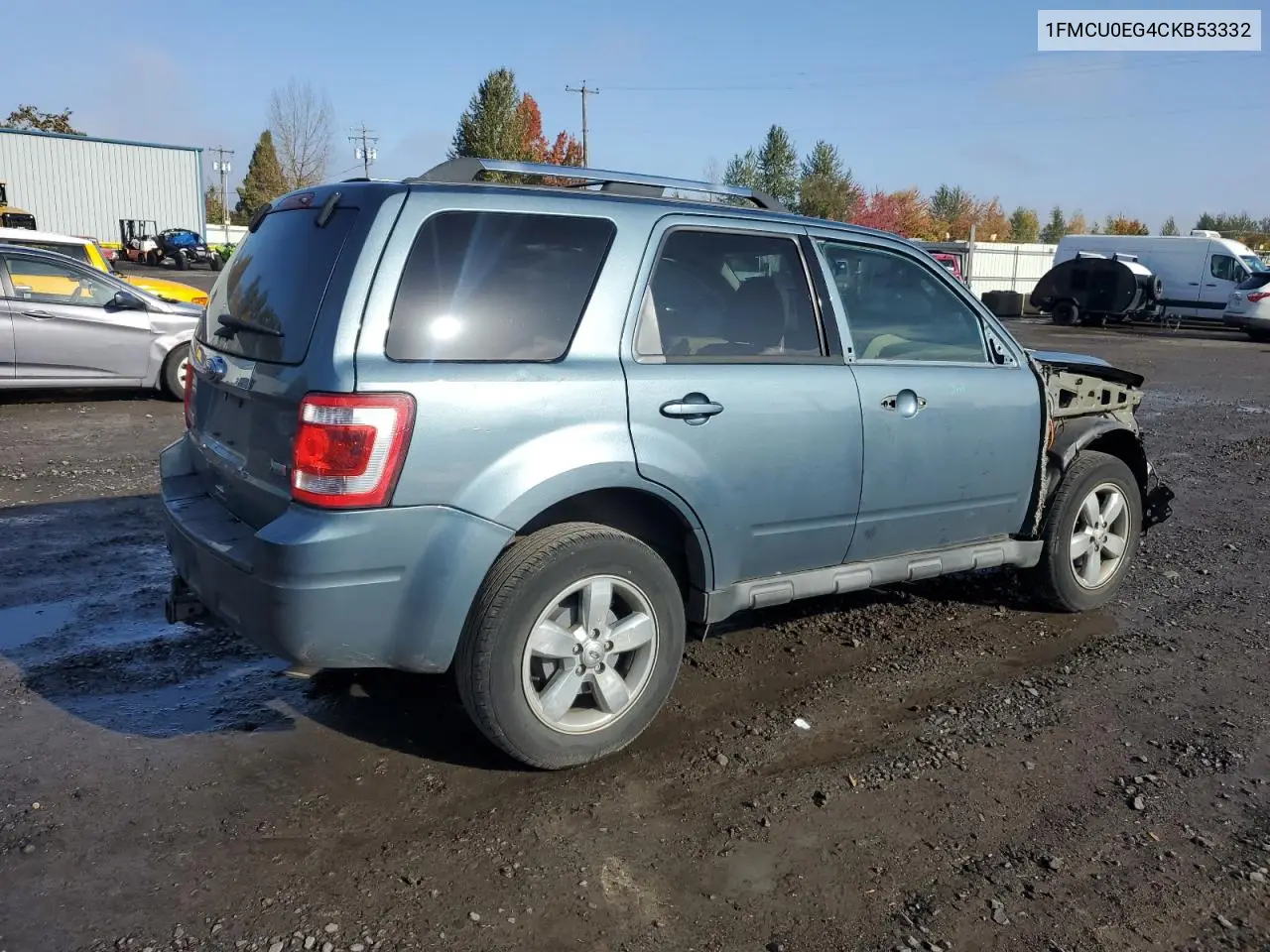 1FMCU0EG4CKB53332 2012 Ford Escape Limited