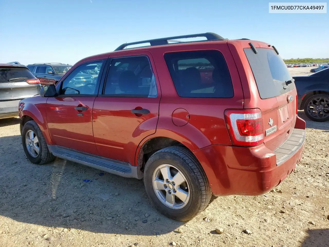 1FMCU0D77CKA49497 2012 Ford Escape Xlt