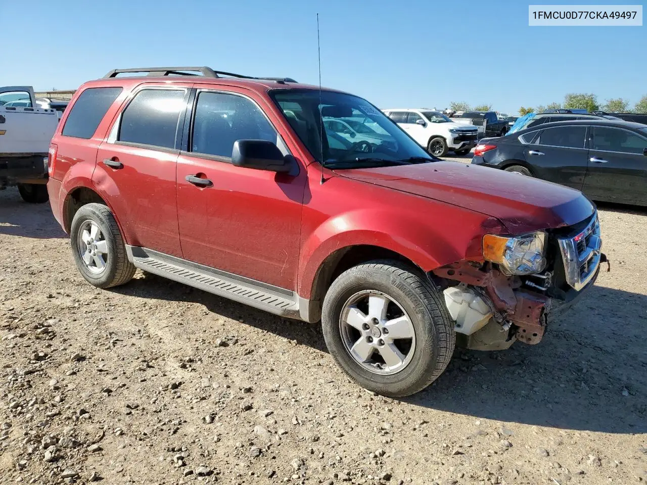1FMCU0D77CKA49497 2012 Ford Escape Xlt