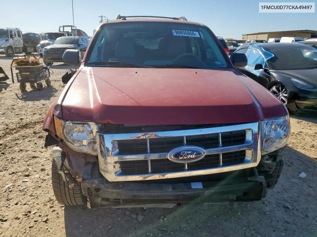 1FMCU0D77CKA49497 2012 Ford Escape Xlt