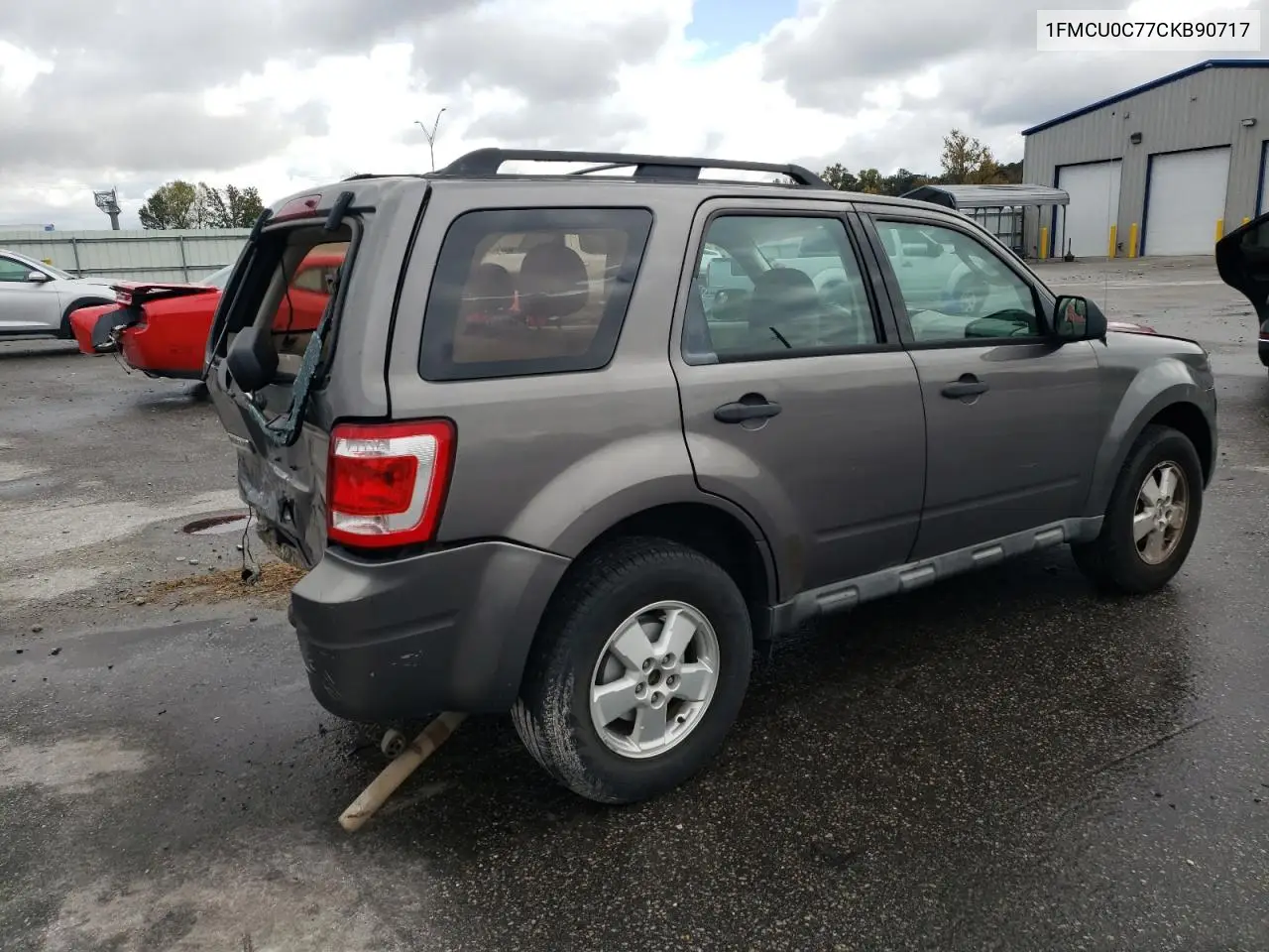 1FMCU0C77CKB90717 2012 Ford Escape Xls