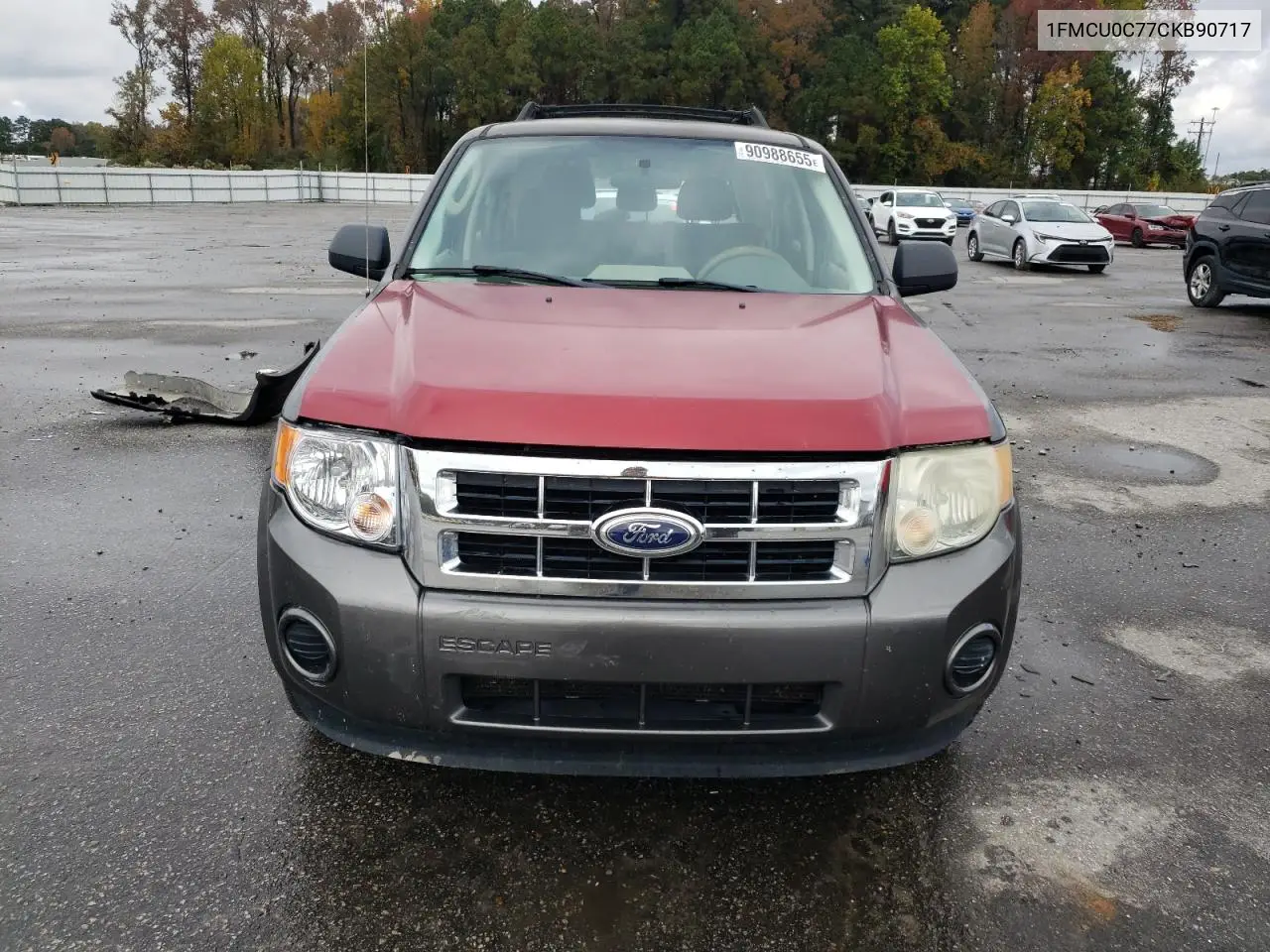 1FMCU0C77CKB90717 2012 Ford Escape Xls