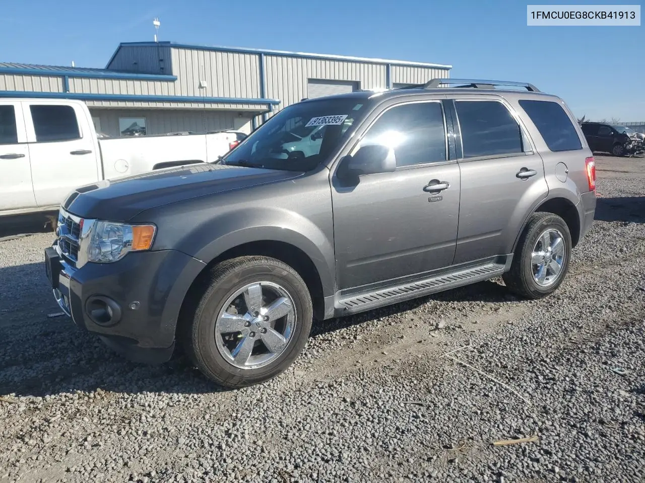 1FMCU0EG8CKB41913 2012 Ford Escape Limited