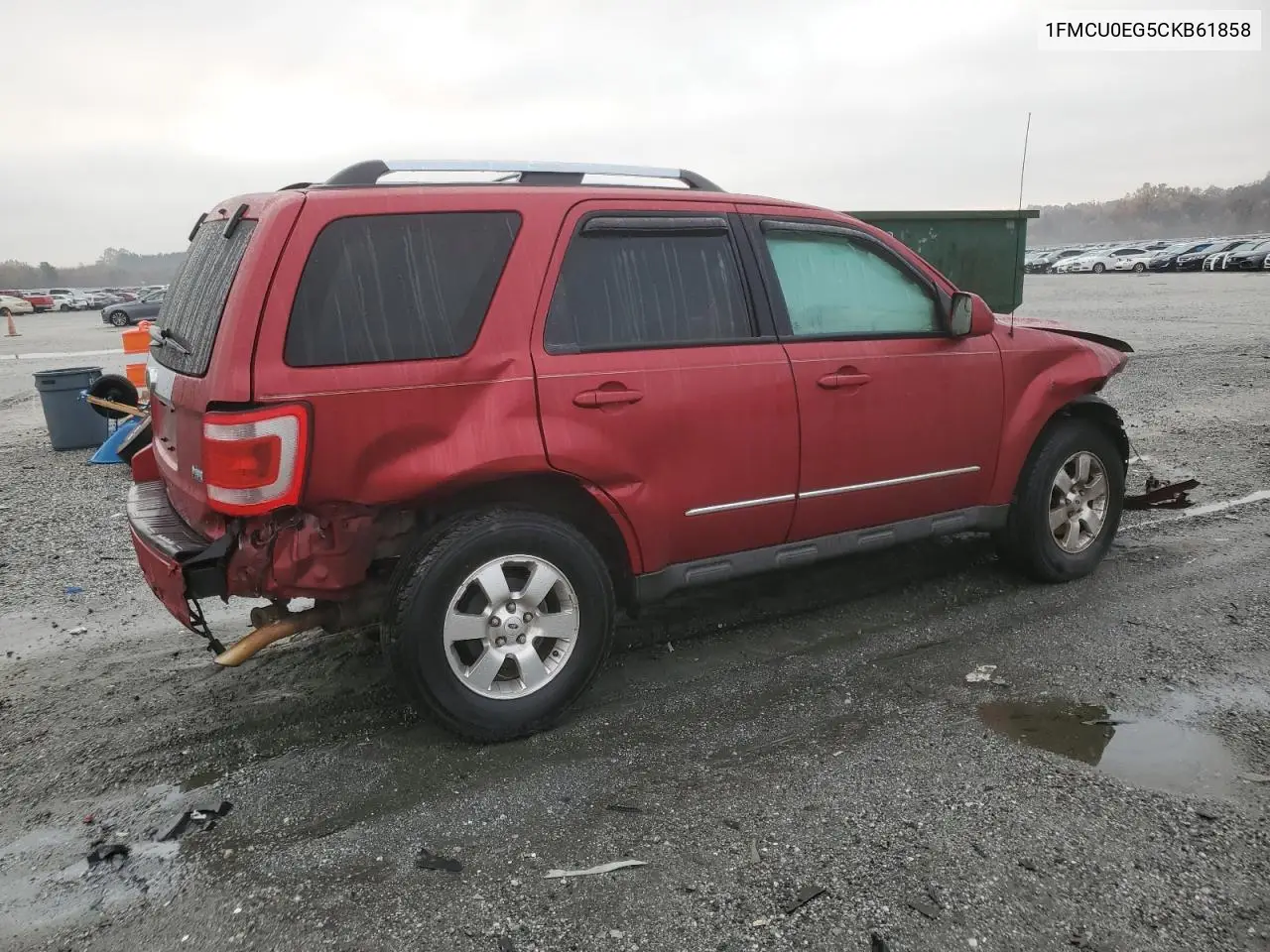 1FMCU0EG5CKB61858 2012 Ford Escape Limited