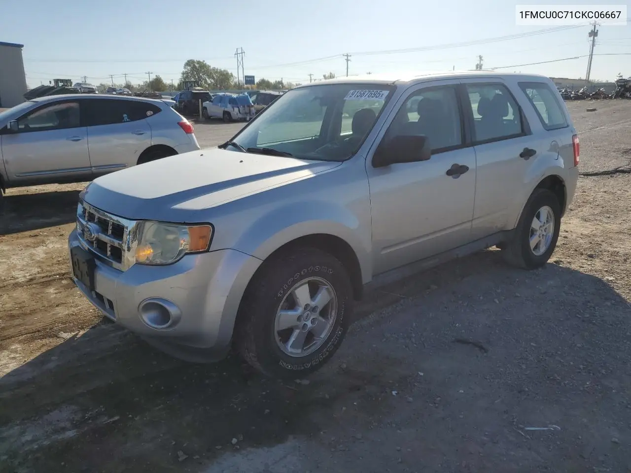 1FMCU0C71CKC06667 2012 Ford Escape Xls