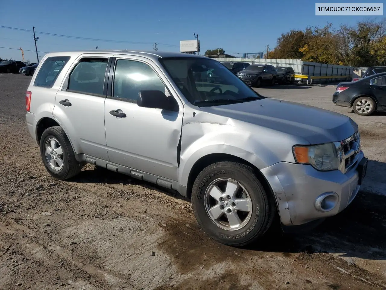 1FMCU0C71CKC06667 2012 Ford Escape Xls
