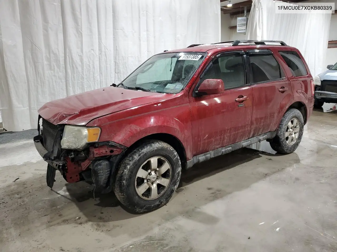 1FMCU0E7XCKB80339 2012 Ford Escape Limited