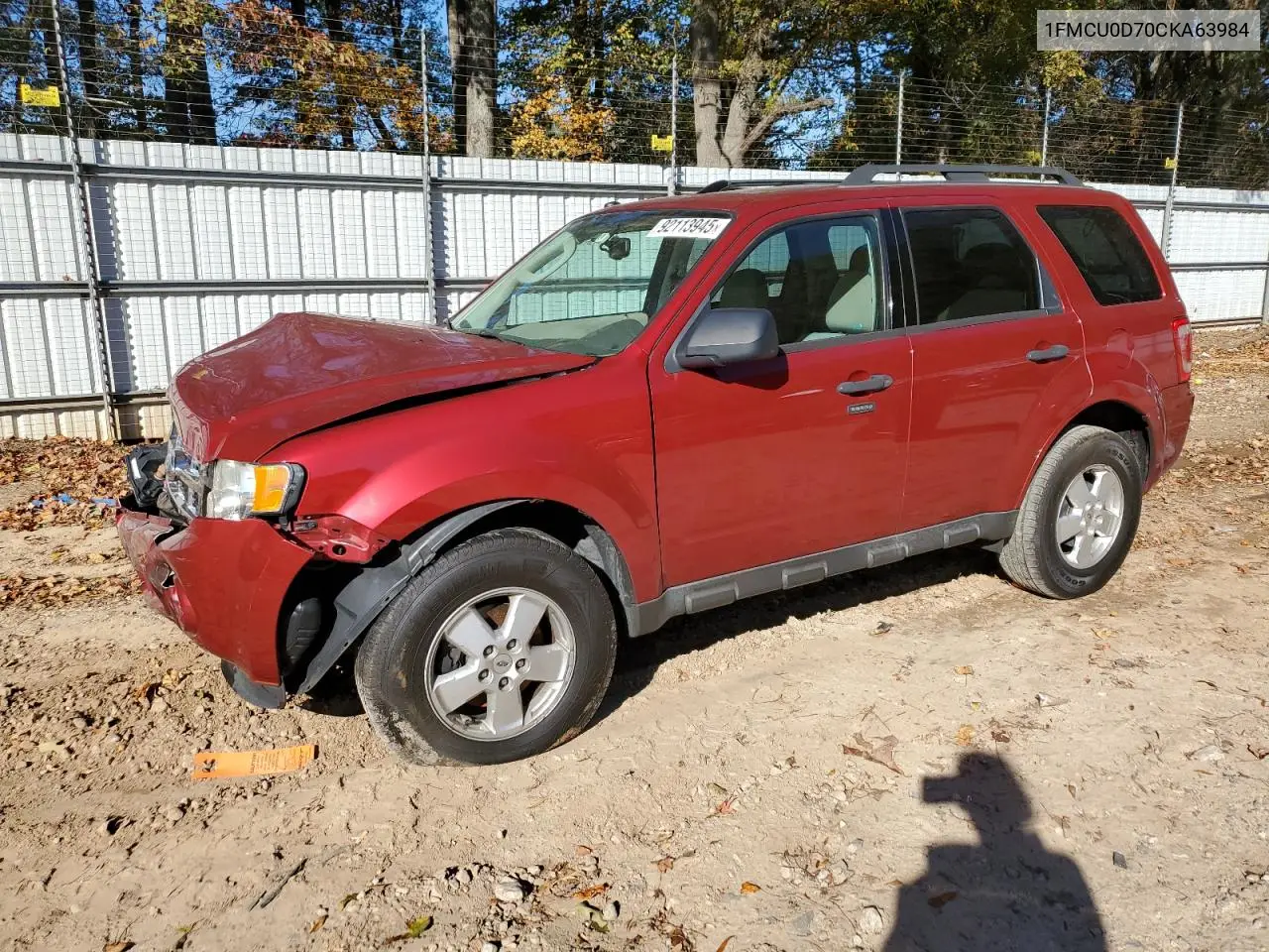 1FMCU0D70CKA63984 2012 Ford Escape Xlt